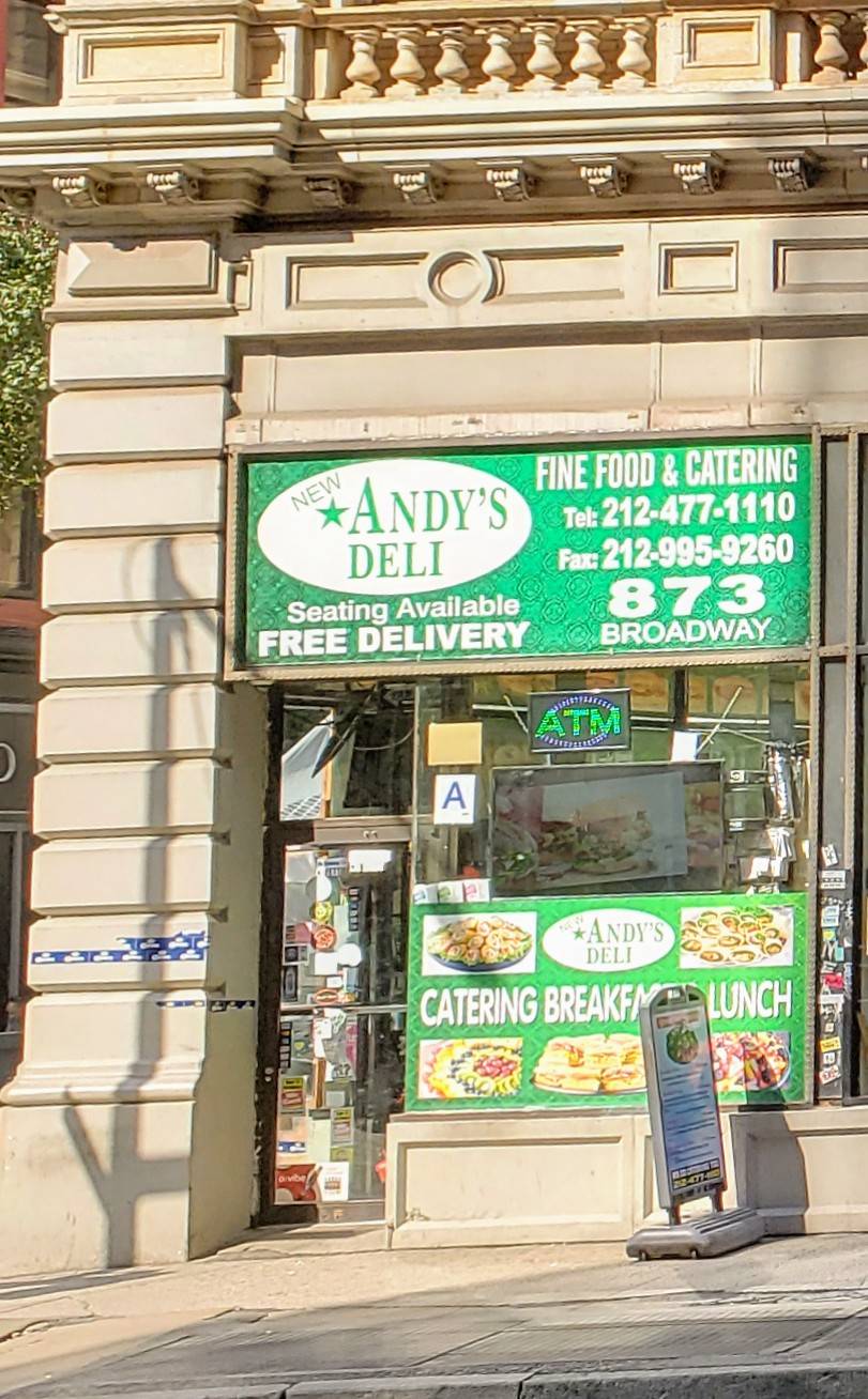Andys Deli | meal takeaway | 873 Broadway, New York, NY 10003, USA | 2124771110 OR +1 212-477-1110