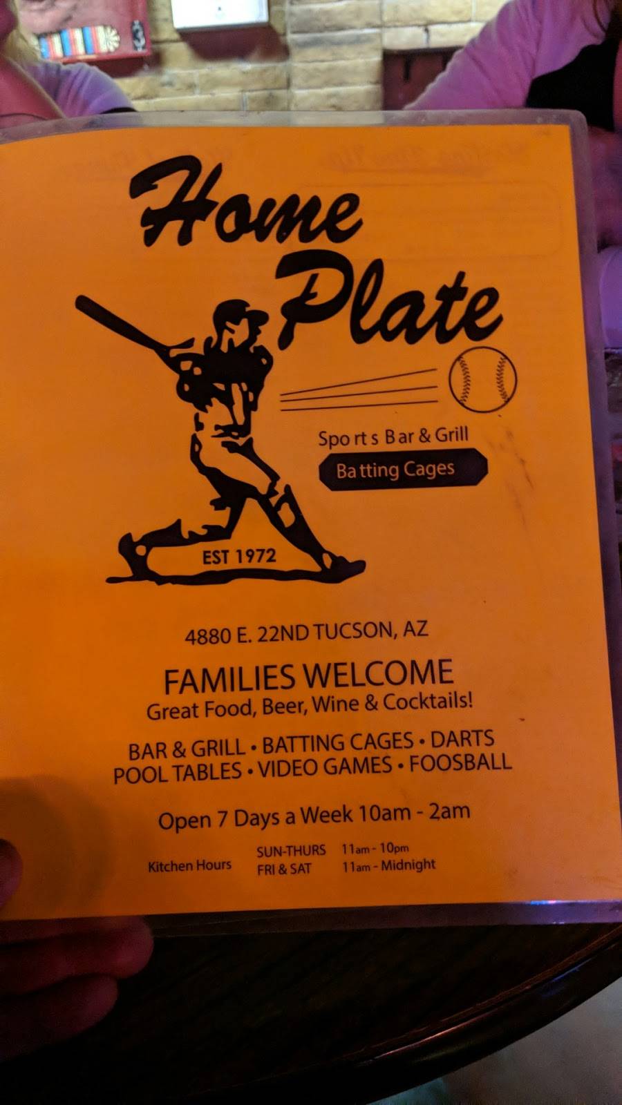 Home Plate Sports Pub Restaurant 4880 E 22nd St Tucson AZ 85711 USA
