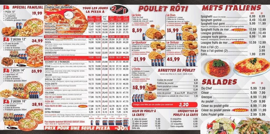 Ibo Pizza | meal delivery | 56 B Boulevard Clairevue O, Saint-Bruno-de-Montarville, QC J3V 1P8, Canada | 4504610707 OR +1 450-461-0707