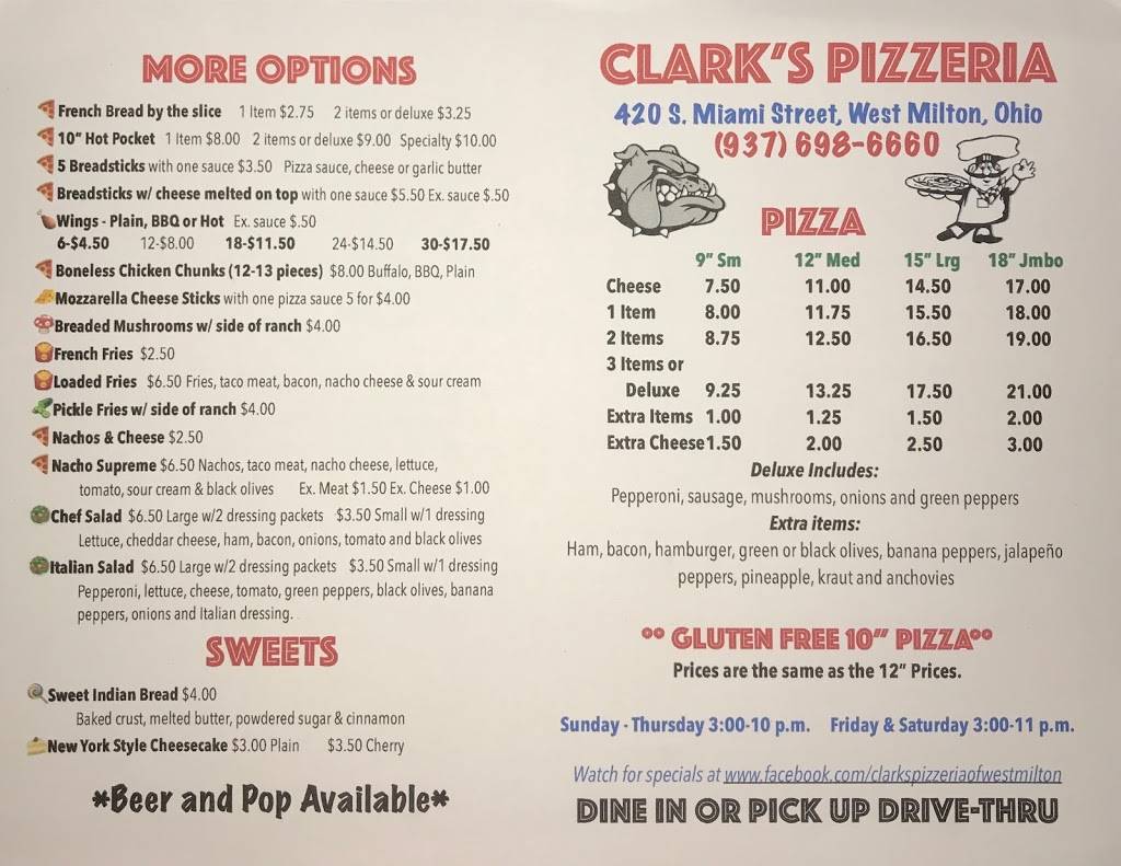clarks pizzeria