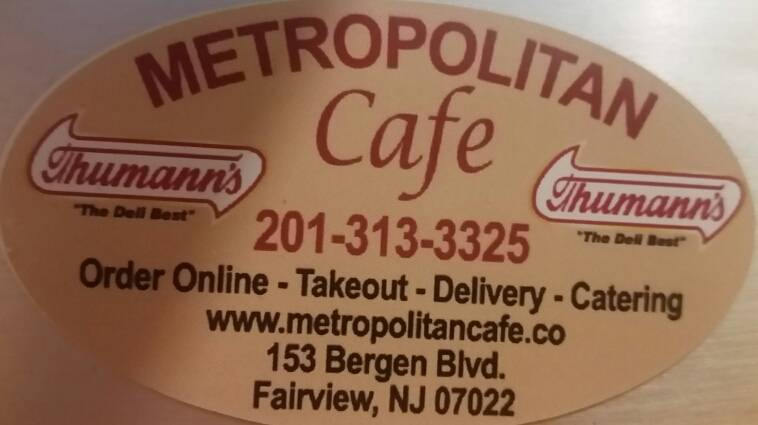 Metropolitan Cafe | meal delivery | 153 Bergen Blvd, Fairview, NJ 07022, USA | 2013133325 OR +1 201-313-3325