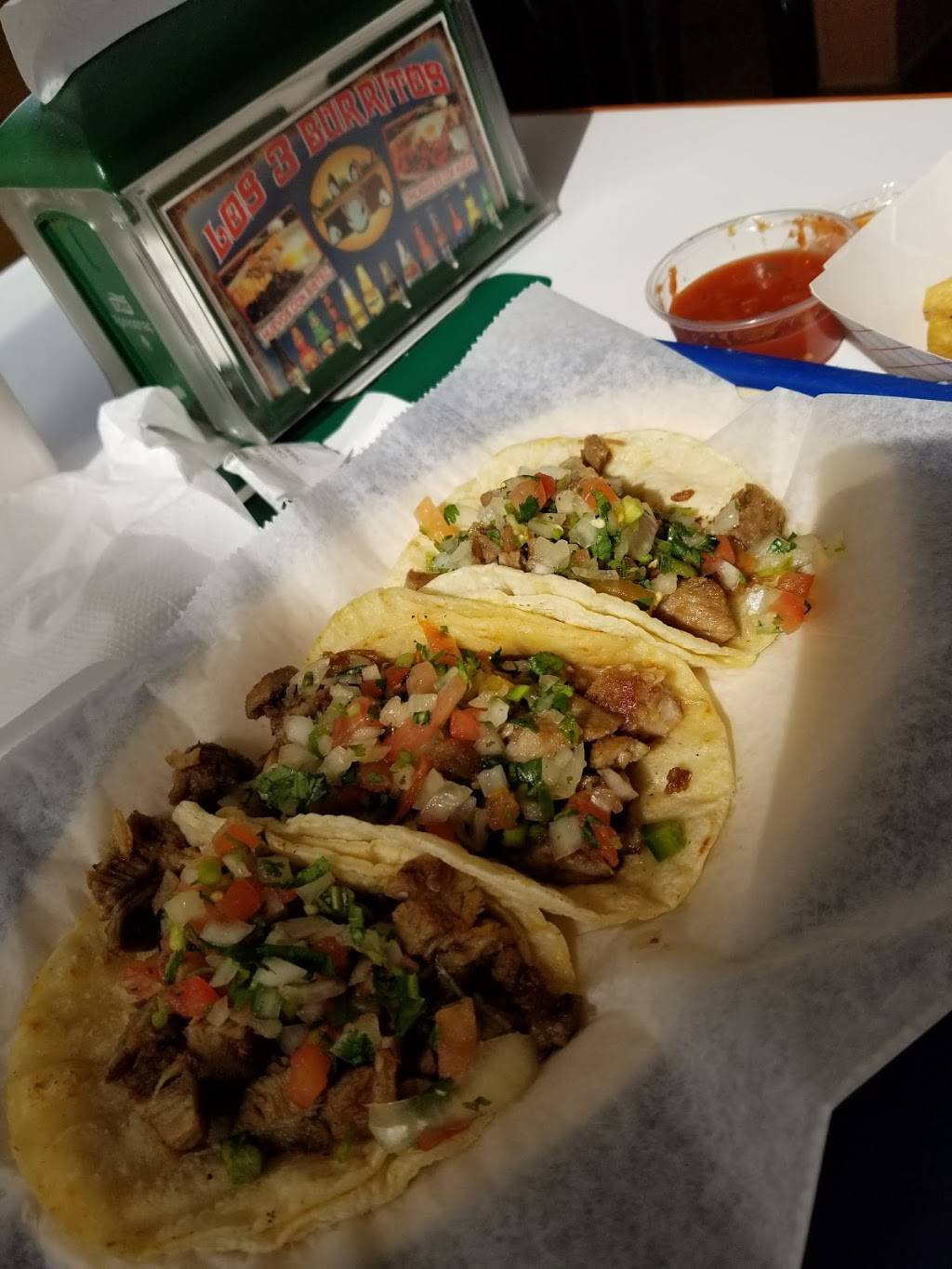 Los 3 Burritos | restaurant | 1840 Main St, Diamond, IL 60416, USA | 8156340115 OR +1 815-634-0115
