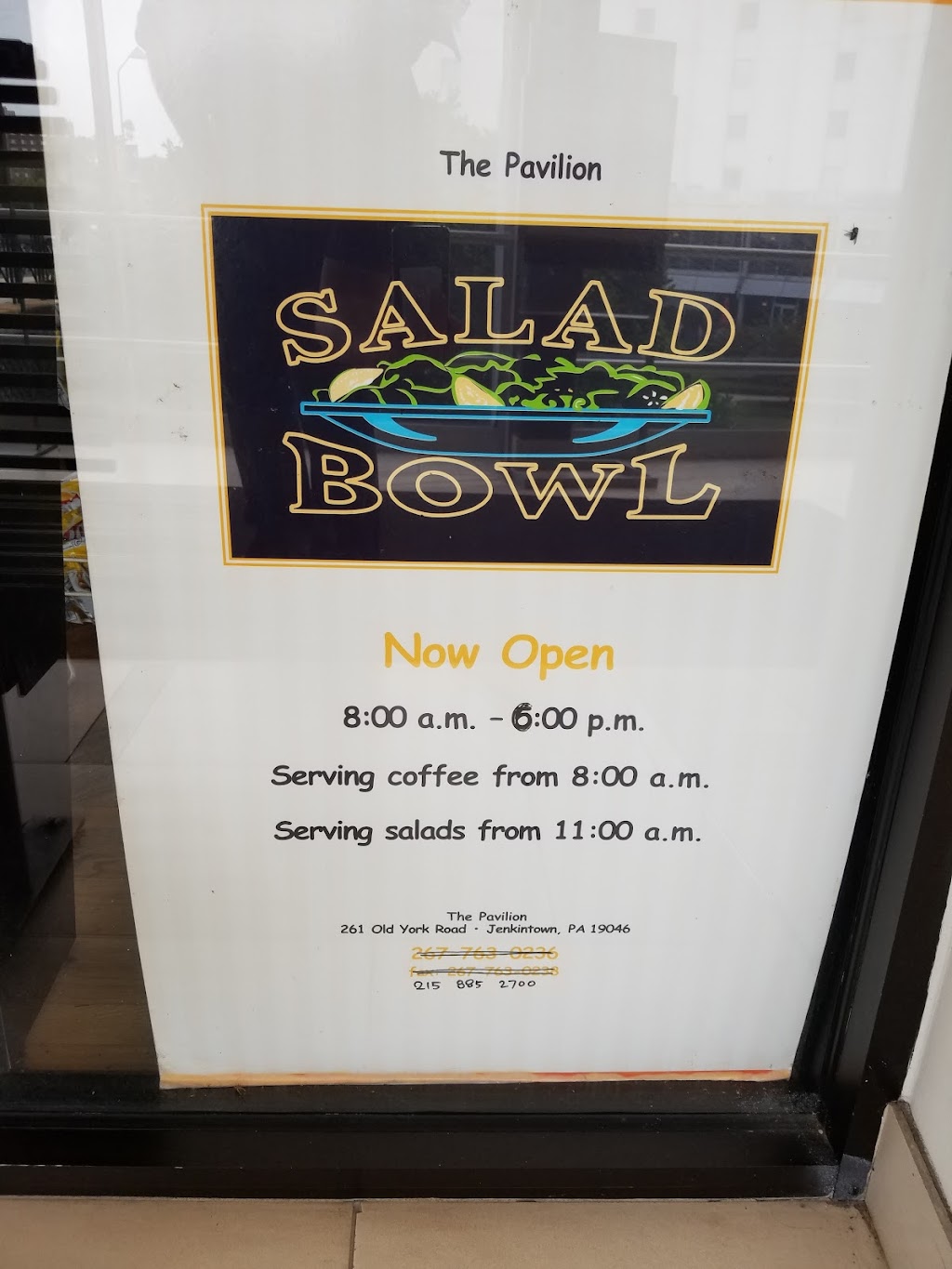 Salad Bowl Cafe | cafe | 261 Old York Rd # 12, Jenkintown, PA 19046, USA | 2158852700 OR +1 215-885-2700