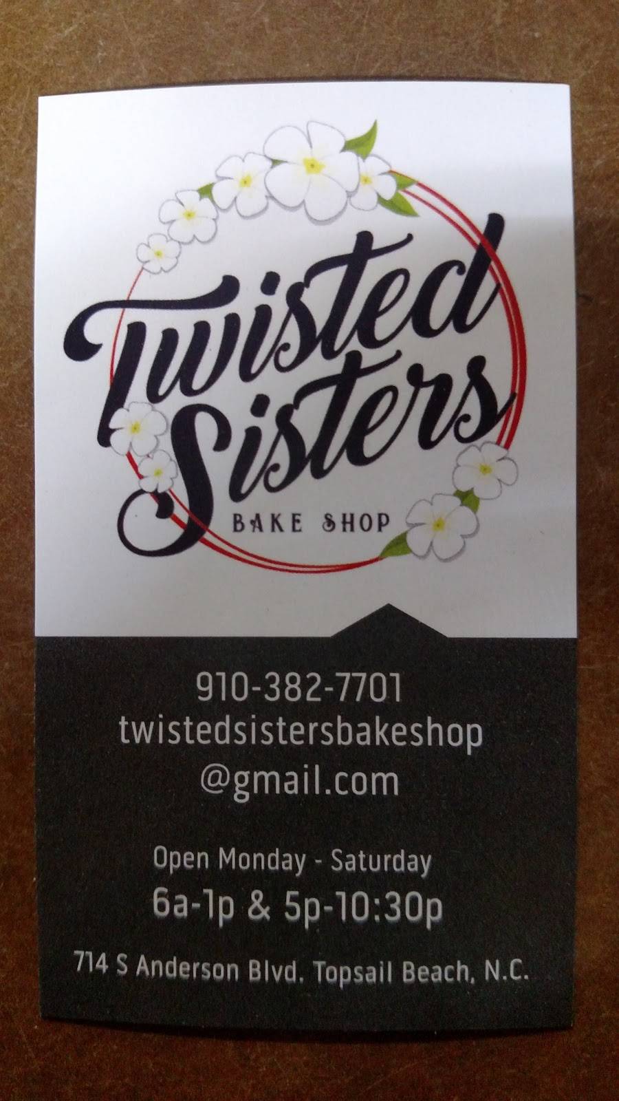 Twisted Sisters Bake Shop | meal takeaway | 714B S Anderson Blvd, Topsail Beach, NC 28445, USA | 9103827701 OR +1 910-382-7701