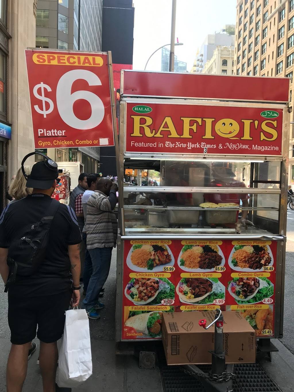 Rafiqis Food Cart | restaurant | 1 Park Ave, New York, NY 10016, USA