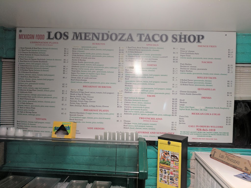 Los Mendoza Taco Shop Restaurant Clifton, AZ 85540, USA