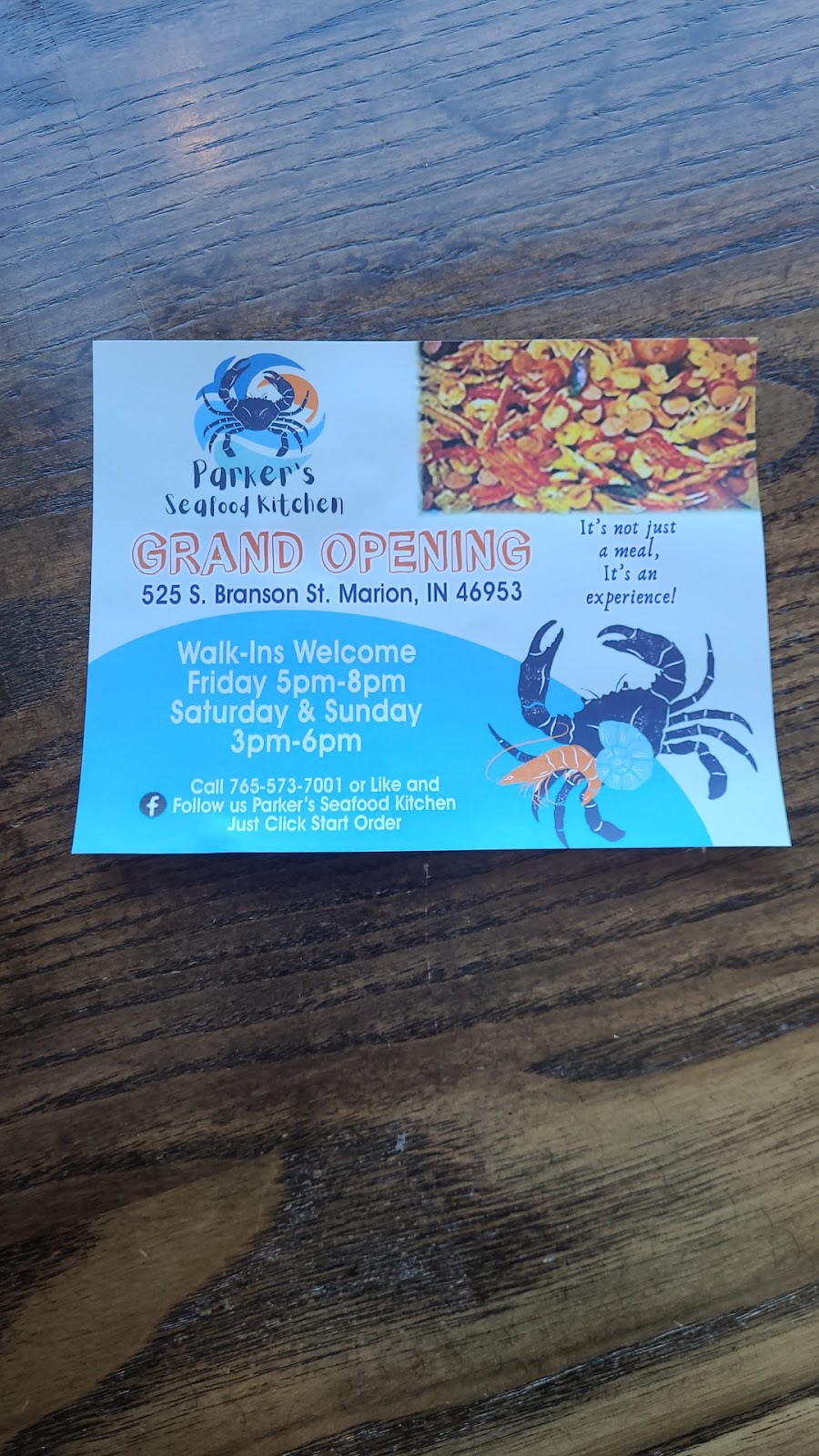 Parkers Seafood Kitchen | restaurant | 525 S Branson St, Marion, IN 46953, USA | 7655737001 OR +1 765-573-7001