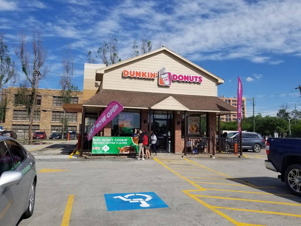Dunkin | bakery | 2002 Yale St, Houston, TX 77008, USA | 8326497427 OR +1 832-649-7427