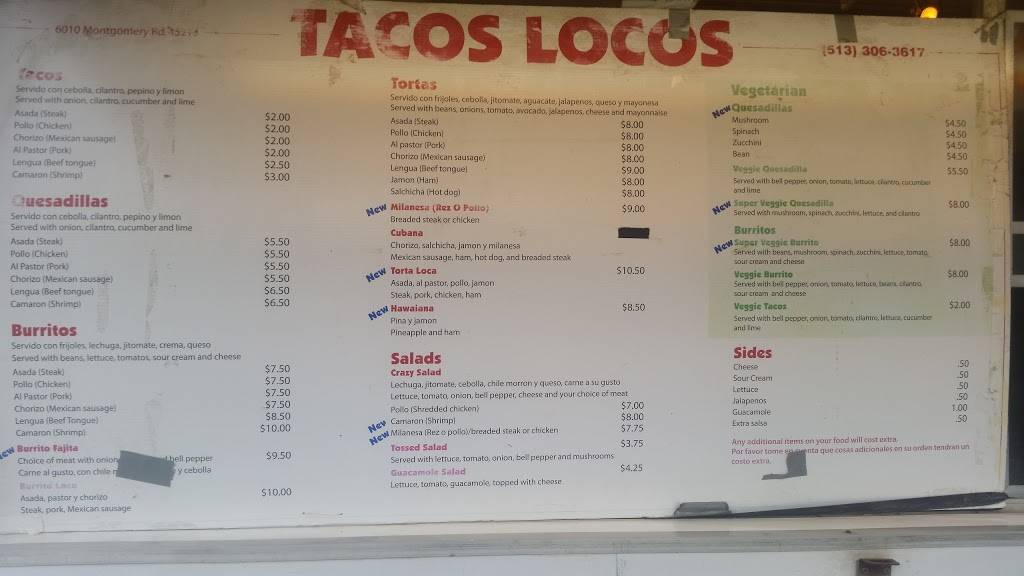 Tacos Locos Food Truck 6135 Montgomery Rd, Cincinnati, OH 45213, USA