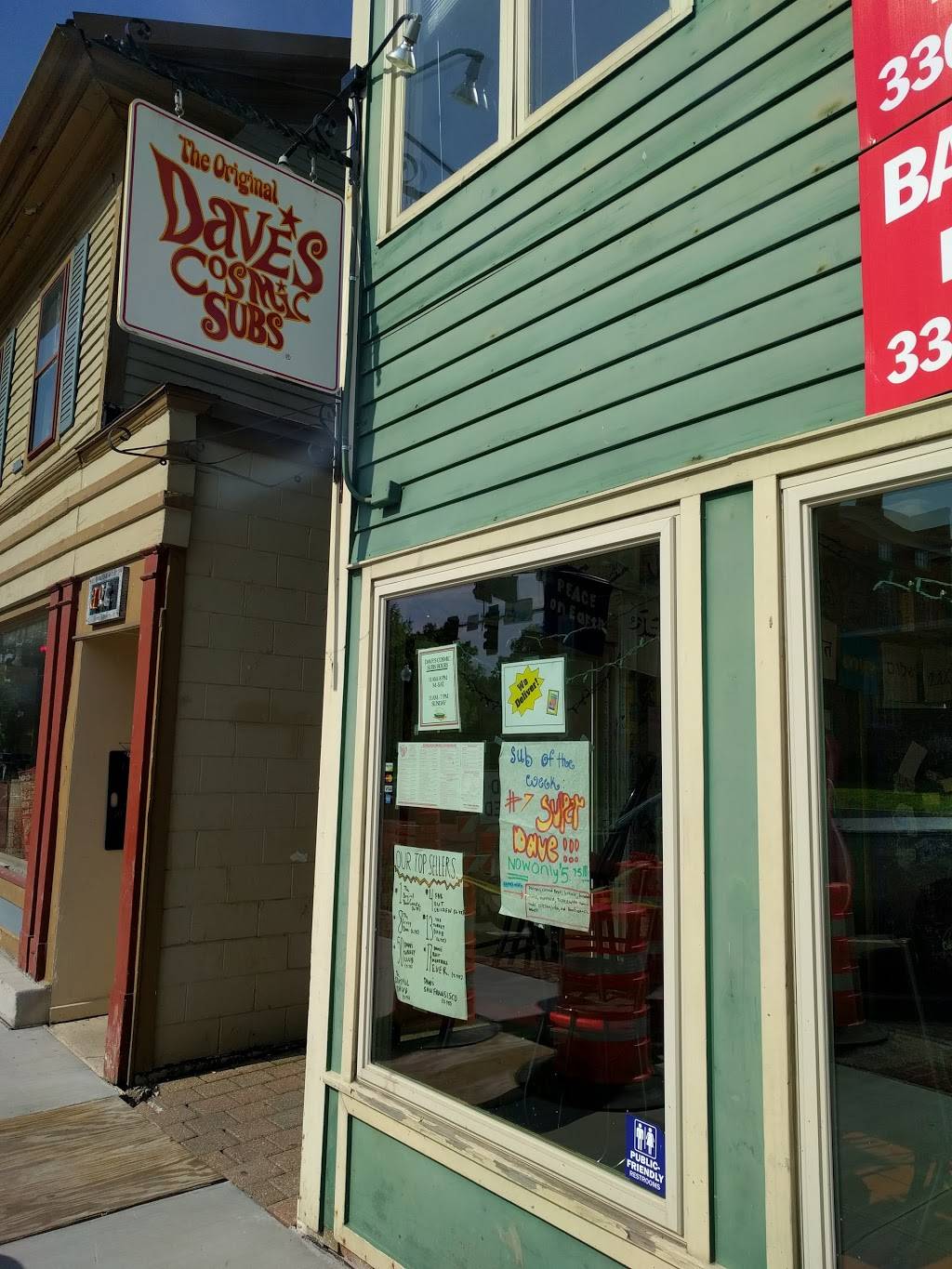 Daves Cosmic Subs | meal takeaway | 186 N Main St, Hudson, OH 44236, USA | 3303425666 OR +1 330-342-5666
