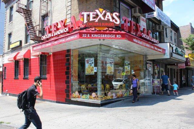 Texas Chicken & Burgers | restaurant | 32 E Kingsbridge Rd, Bronx, NY 10468, USA | 7185636633 OR +1 718-563-6633