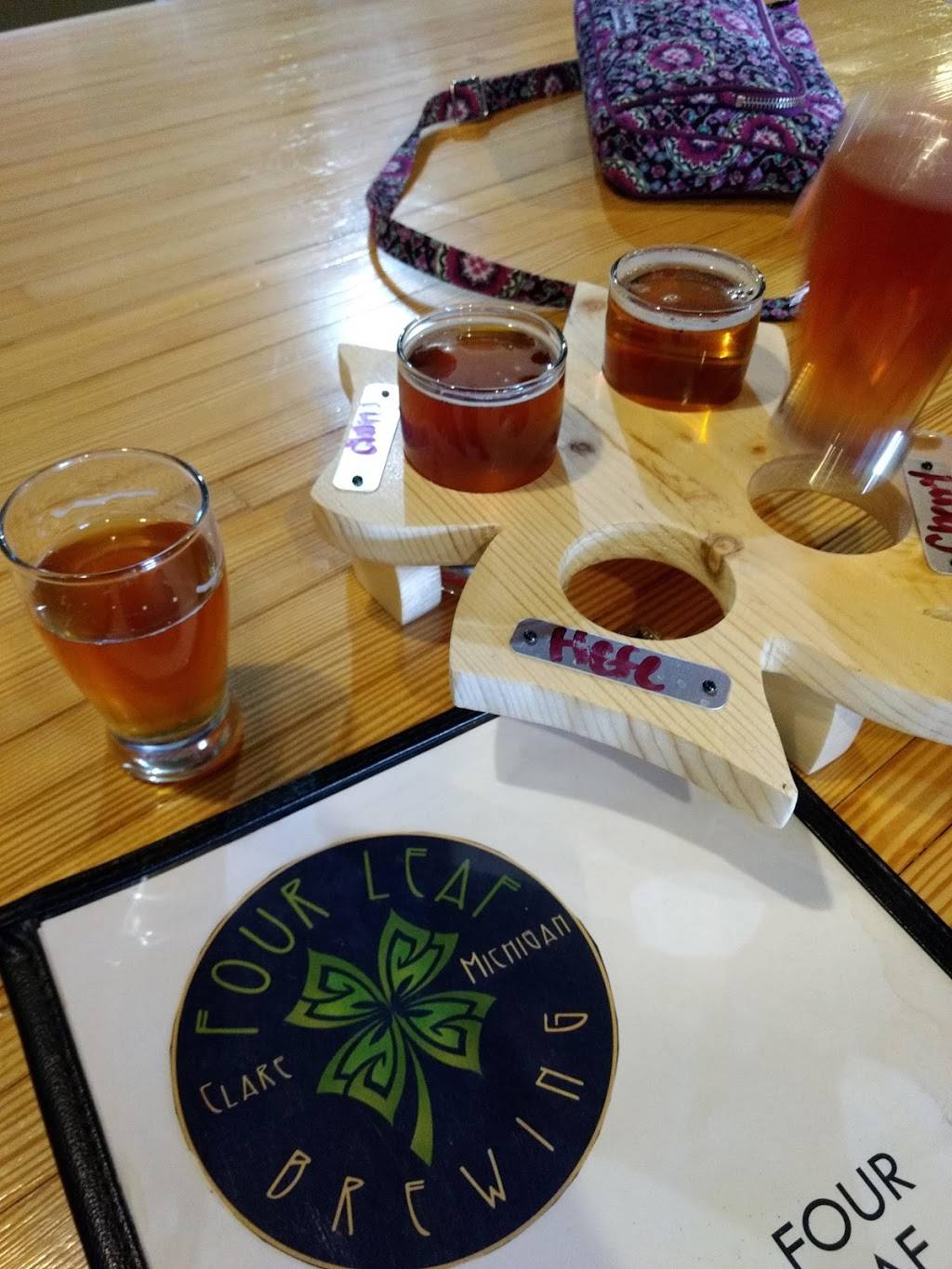Four Leaf Brewing | restaurant | 412 N McEwan St, Clare, MI 48617, USA | 9894246114 OR +1 989-424-6114