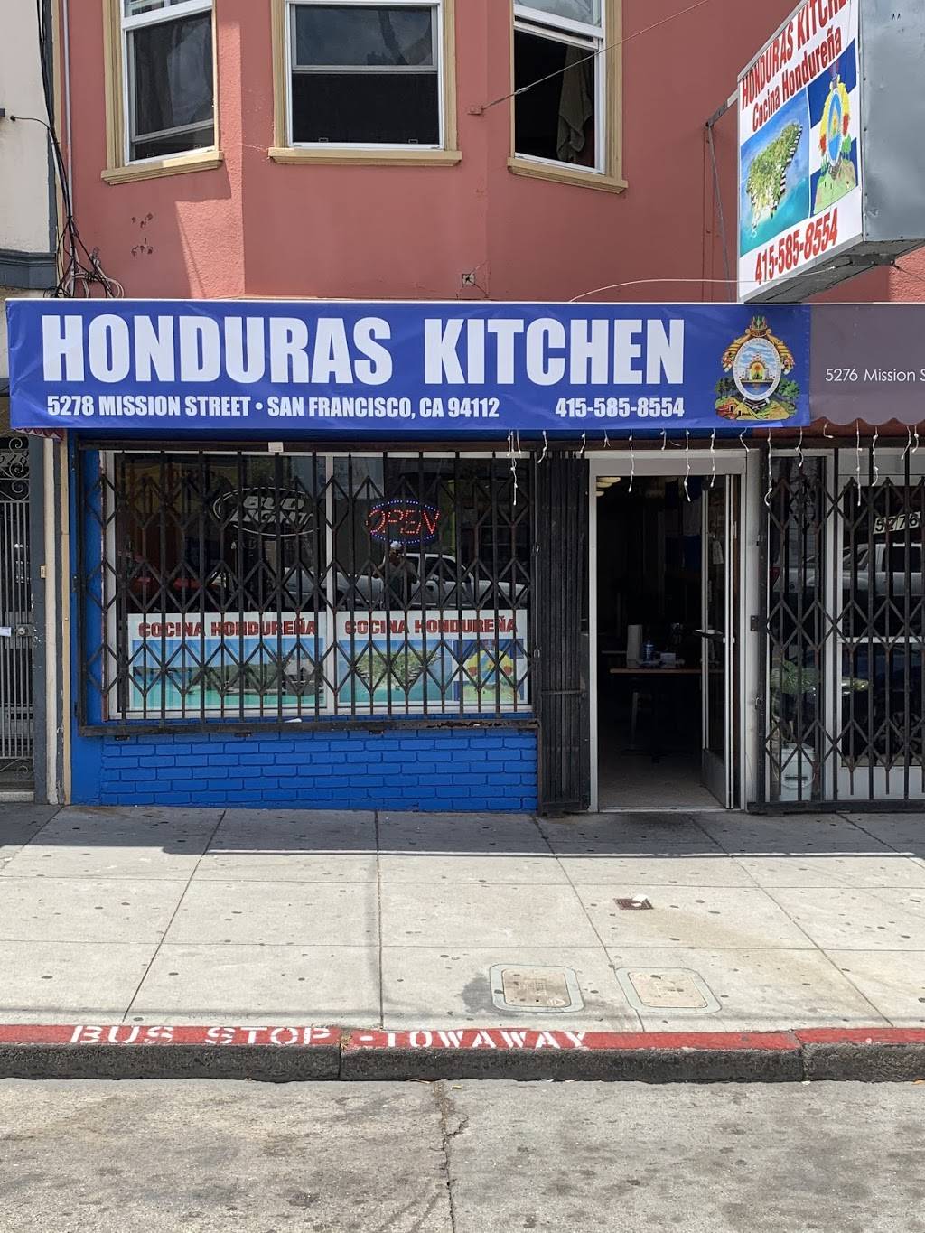 Honduras Kitchen | restaurant | 5278 Mission St, San Francisco, CA 94112, USA | 4155858554 OR +1 415-585-8554