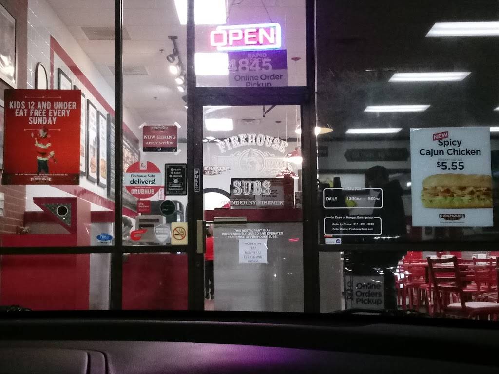 Firehouse Subs | meal delivery | 4845 Bryant Irvin Rd, Fort Worth, TX 76132, USA | 8172948000 OR +1 817-294-8000