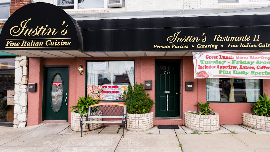 Justins Ristorante II | restaurant | 269 Hackensack St, Wood-Ridge, NJ 07075, USA | 2019334276 OR +1 201-933-4276