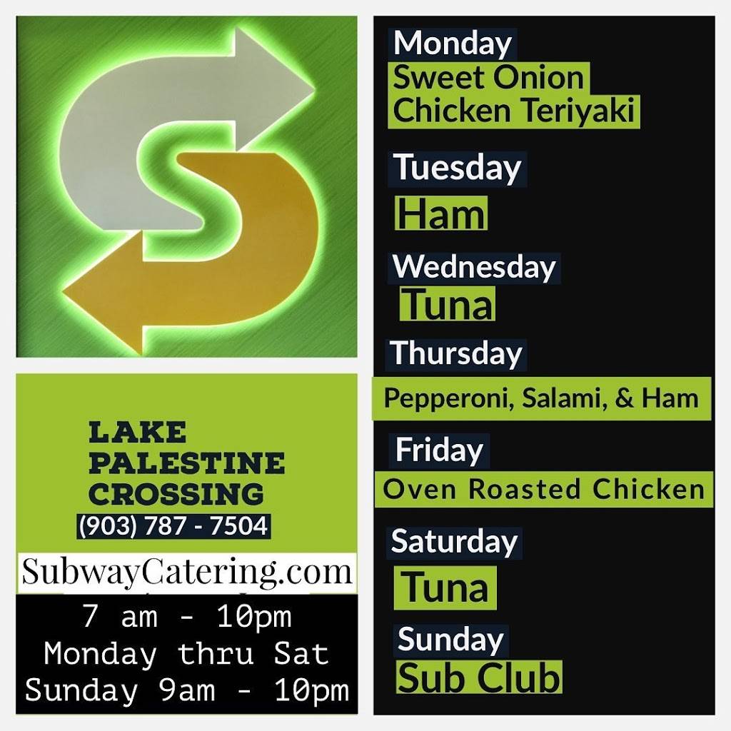 Subway | restaurant | 20031 Hwy 155 South Suite #110, Flint, TX 75762, USA | 9037877504 OR +1 903-787-7504