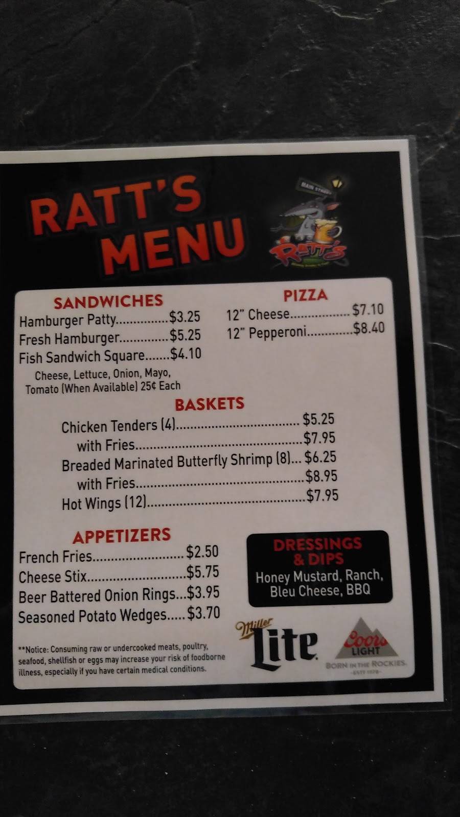 Ratts | restaurant | 1811, 604 Main St, McSherrystown, PA 17344, USA | 7177974180 OR +1 717-797-4180