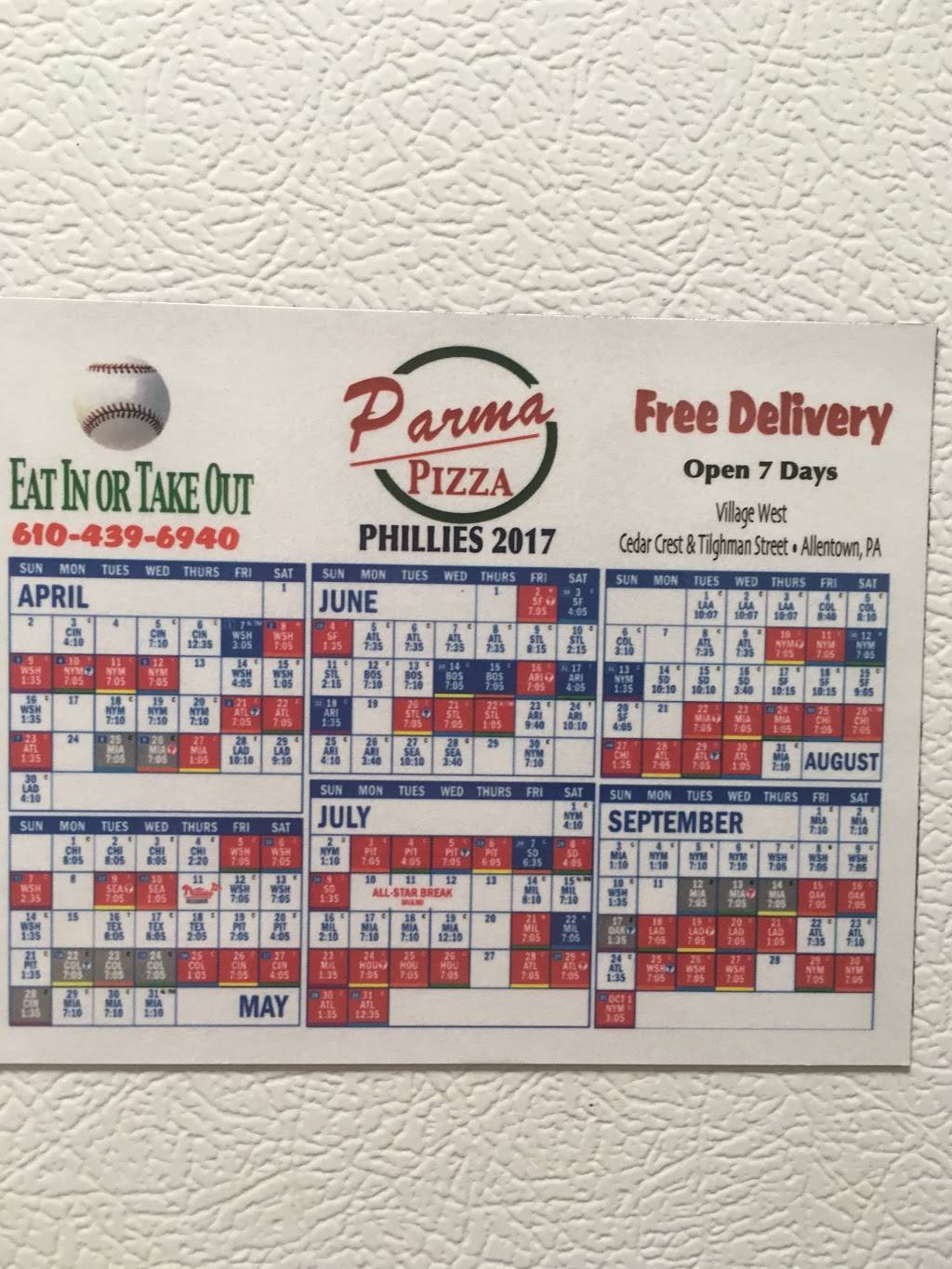 Parma Pizza | meal delivery | 3110 W Tilghman St, Allentown, PA 18104, USA | 6104396940 OR +1 610-439-6940