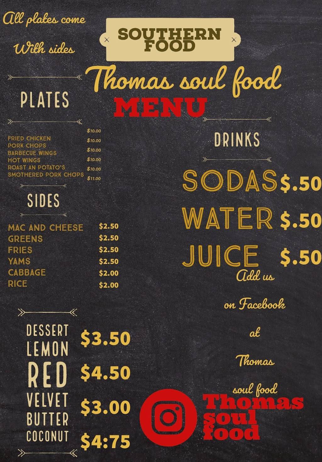 Thomas soul food | restaurant | Los Angeles, CA 90037, USA | 3234124645 OR +1 323-412-4645