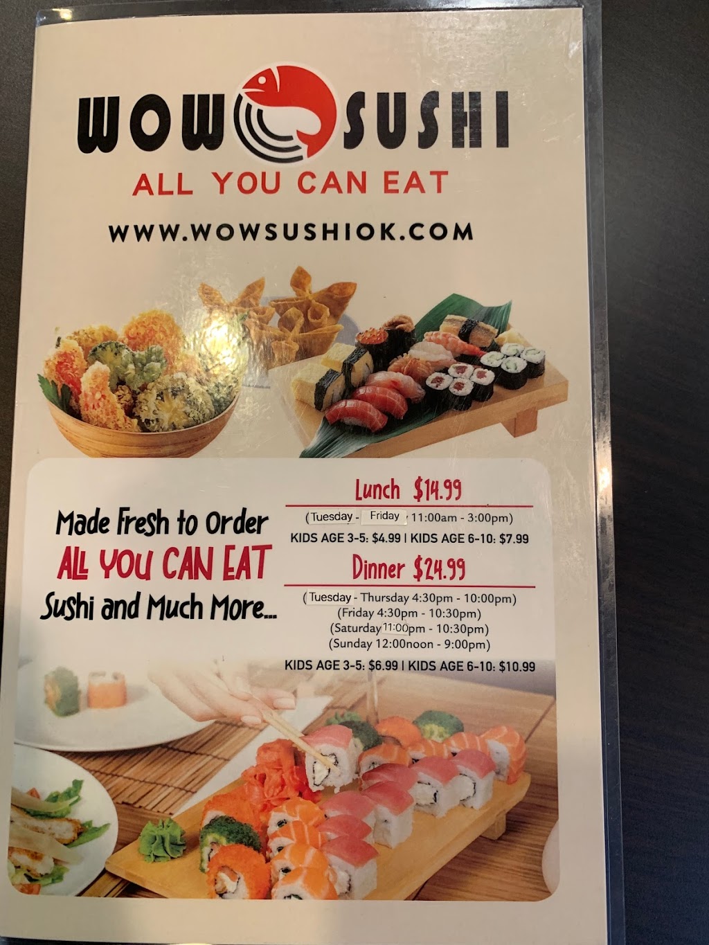 Wow Sushi Meal takeaway 2137 W Edmond Rd, Edmond, OK 73003, USA