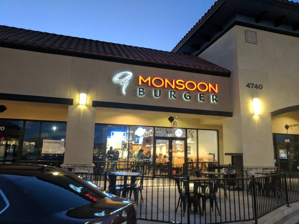 Monsoon Burgers 4740 Natomas Blvd 130, Sacramento, CA 95835, USA