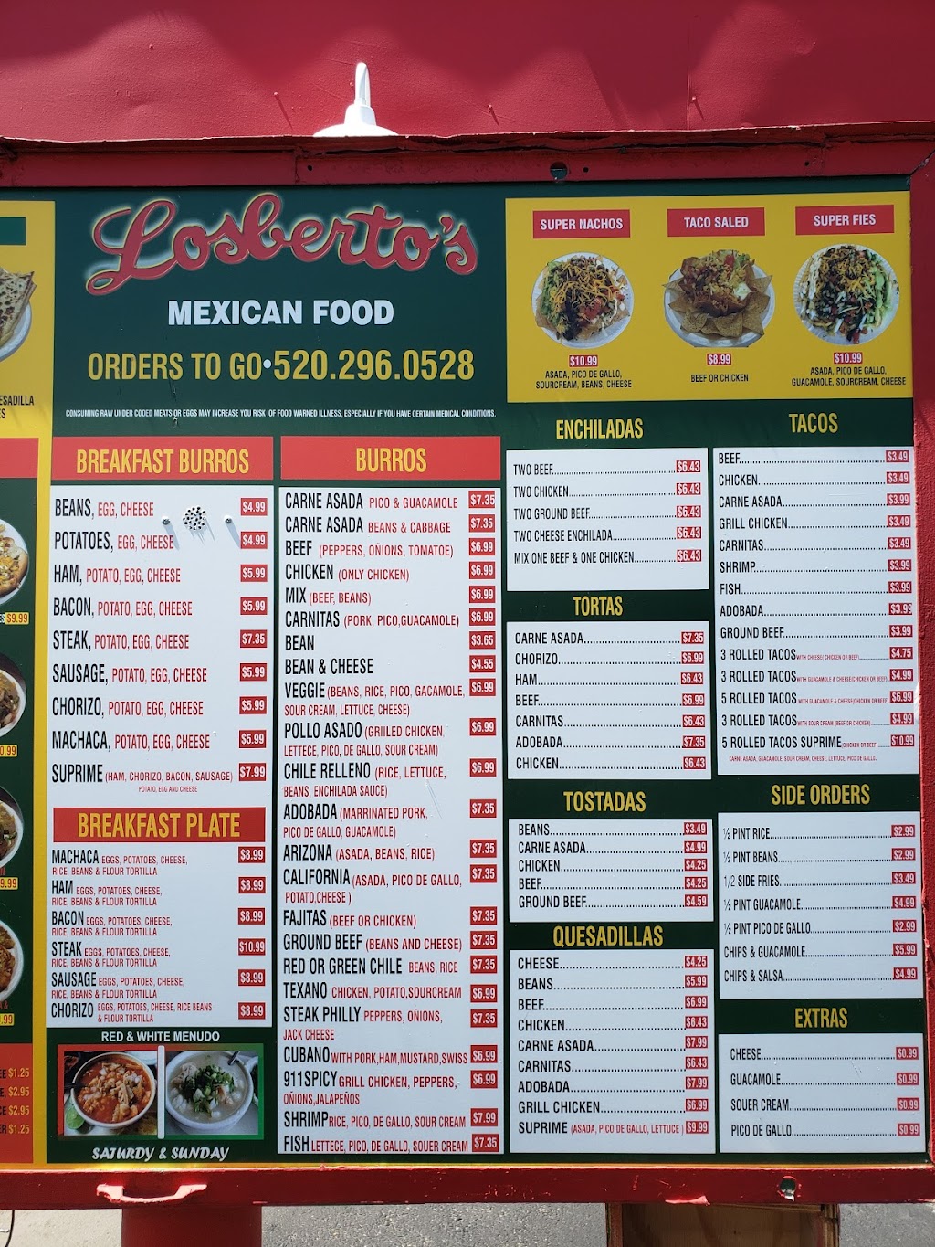 Los Bertos | restaurant | 7865 E Golf Links Rd, Tucson, AZ 85730, USA | 5208862077 OR +1 520-886-2077