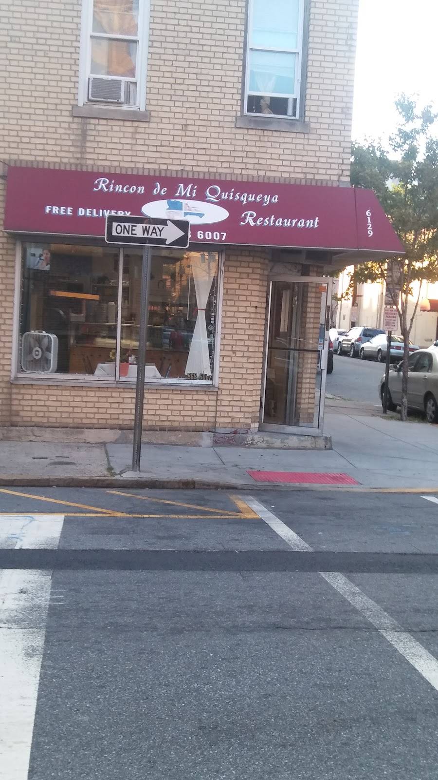 El Rincon De Mi Quisqueya | restaurant | 6129 Hudson Ave, West New York, NJ 07093, USA | 2018686007 OR +1 201-868-6007