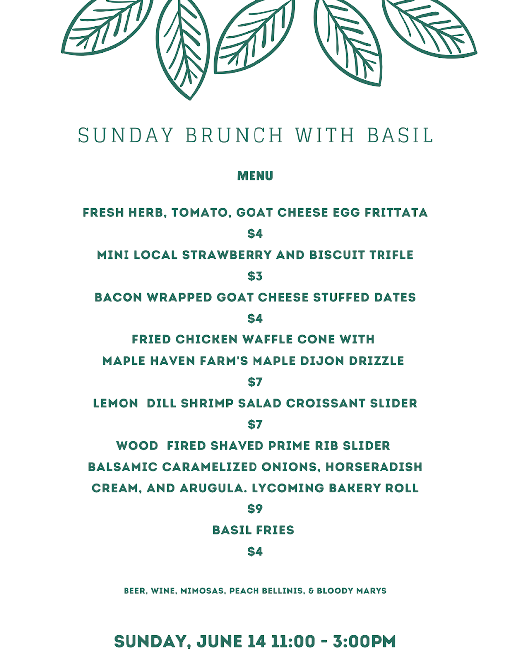 Basil Wood Fired Kitchen and Lounge 213 N Main St, Muncy, PA 17756, USA