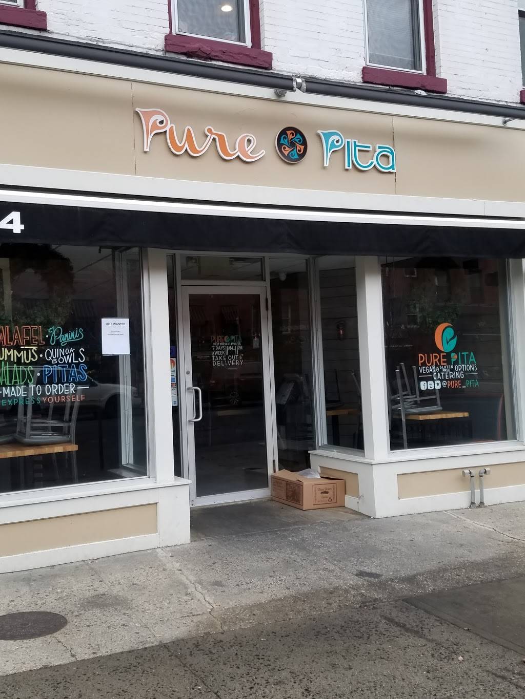 Pure Pita | restaurant | 324 Washington St, Hoboken, NJ 07030, USA | 2012179777 OR +1 201-217-9777