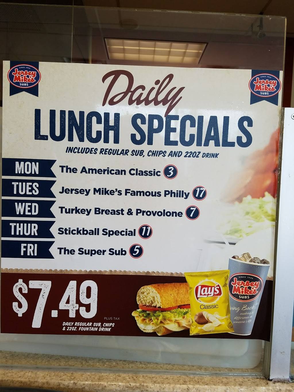 jersey mike's daily lunch specials