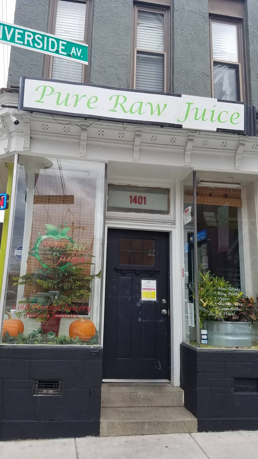 Pure Raw Juice Federal Hill Restaurant 1401 Riverside Ave, Baltimore, MD 21230, USA
