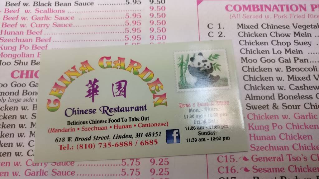 China Garden - Restaurant 618 W Broad St Linden Mi 48451 Usa