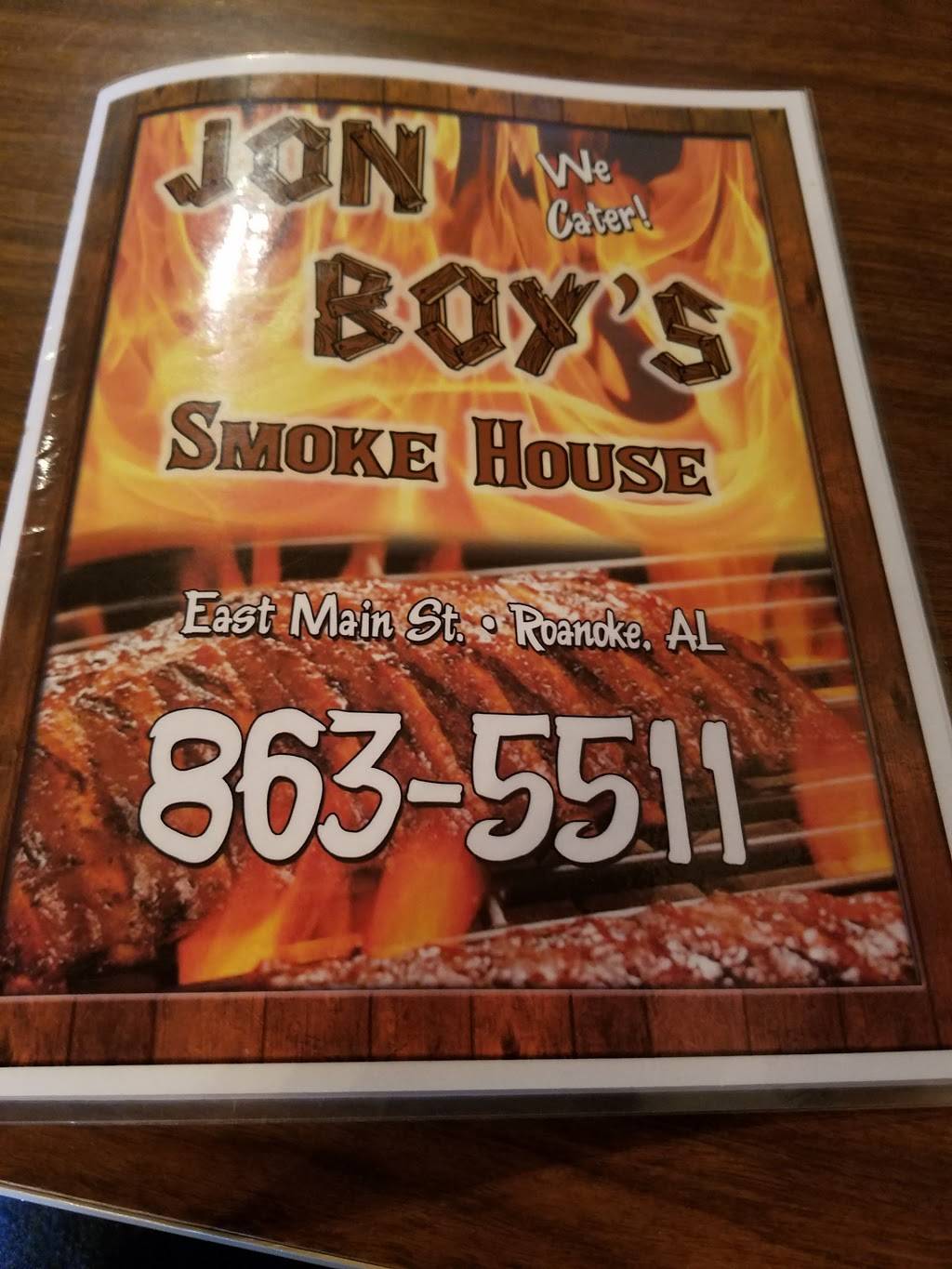 Jon Boys Smoke House | restaurant | 102 Lafayette Hwy, Roanoke, AL 36274, USA | 3348635511 OR +1 334-863-5511