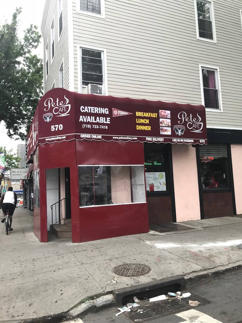 Petes Café | cafe | 570 E Fordham Rd #1, Bronx, NY 10458, USA | 7187337416 OR +1 718-733-7416
