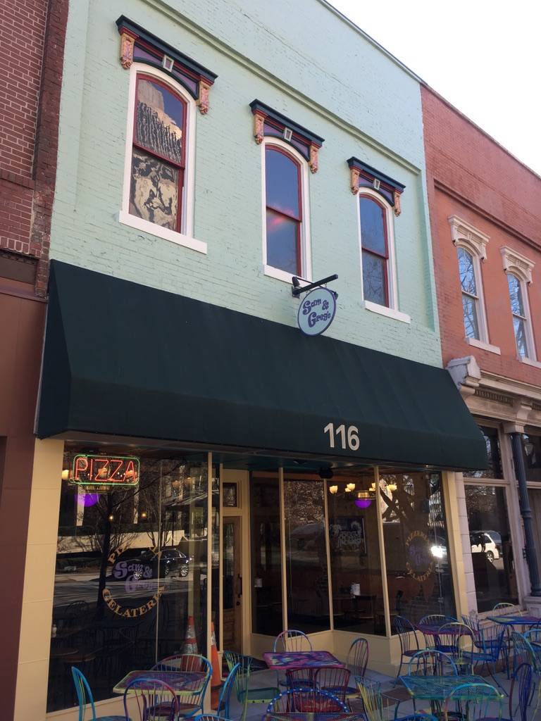 Sam & Gregs Pizzeria/ Gelateria Huntsville | cafe | 116 Southside Square, Huntsville, AL 35801, USA | 2564696932 OR +1 256-469-6932