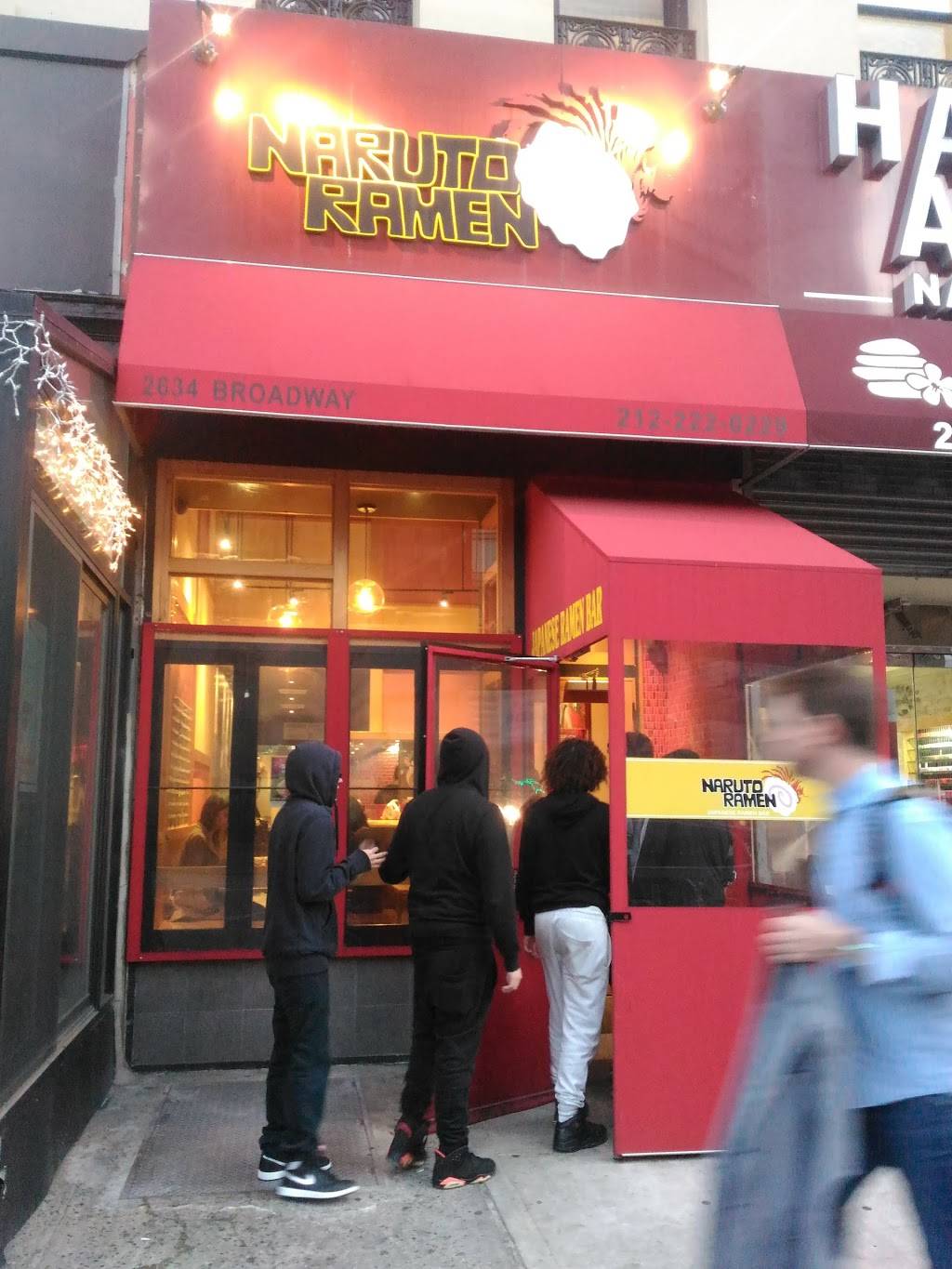 Naruto Ramen | restaurant | 2634 Broadway, New York, NY 10025, USA | 2122220229 OR +1 212-222-0229
