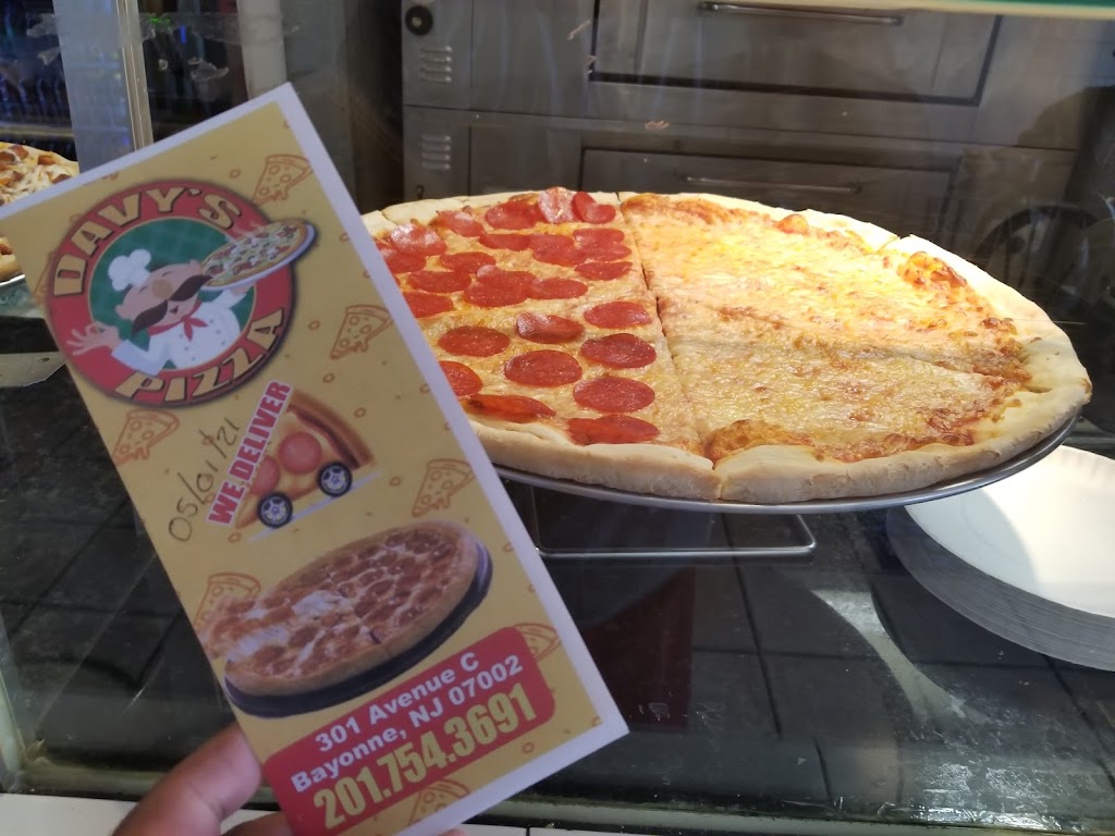 davys pizza | restaurant | 301 Avenue C, Bayonne, NJ 07002, USA | 2017543691 OR +1 201-754-3691