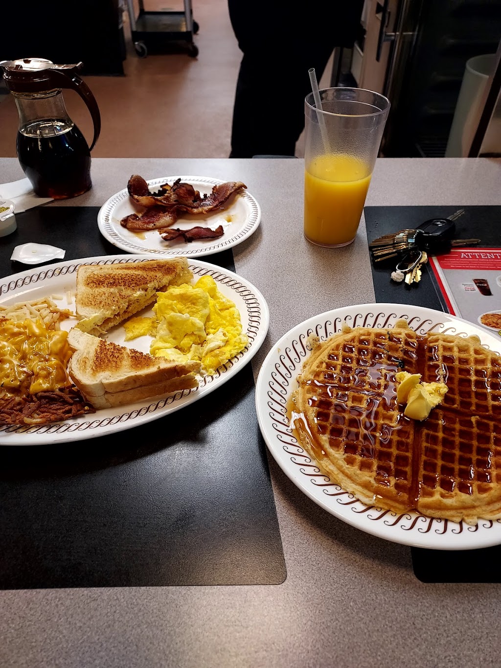 Waffle House | restaurant | 6371 US-90, Morgan City, LA 70380, USA | 9853851503 OR +1 985-385-1503