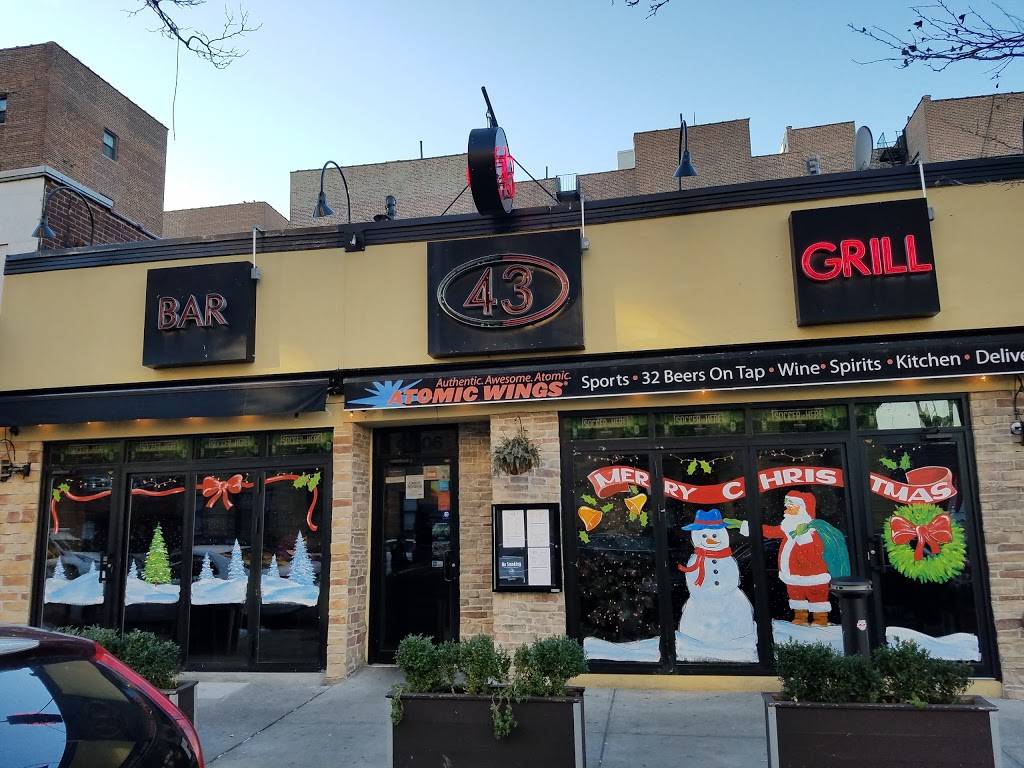 43 Bar & Grill | restaurant | 43-06 43rd St, Sunnyside, NY 11104, USA | 7183613090 OR +1 718-361-3090