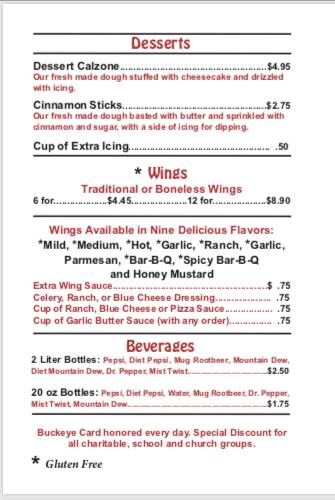Coluccis Pizza | meal delivery | 124 S Chestnut St, Jefferson, OH 44047, USA | 4405766300 OR +1 440-576-6300