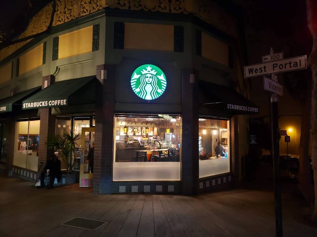 Starbucks | cafe | 100 W Portal Ave, San Francisco, CA 94127, USA | 4156648370 OR +1 415-664-8370