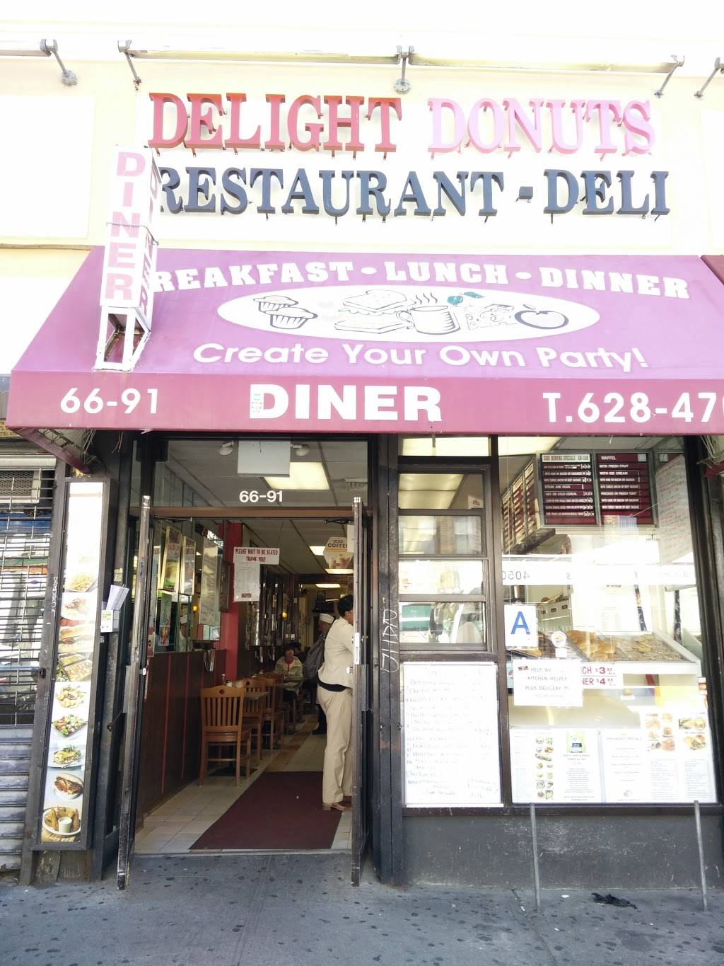 Delight Diner | restaurant | 66-91 Fresh Pond Rd, Ridgewood, NY 11385, USA | 7186284708 OR +1 718-628-4708