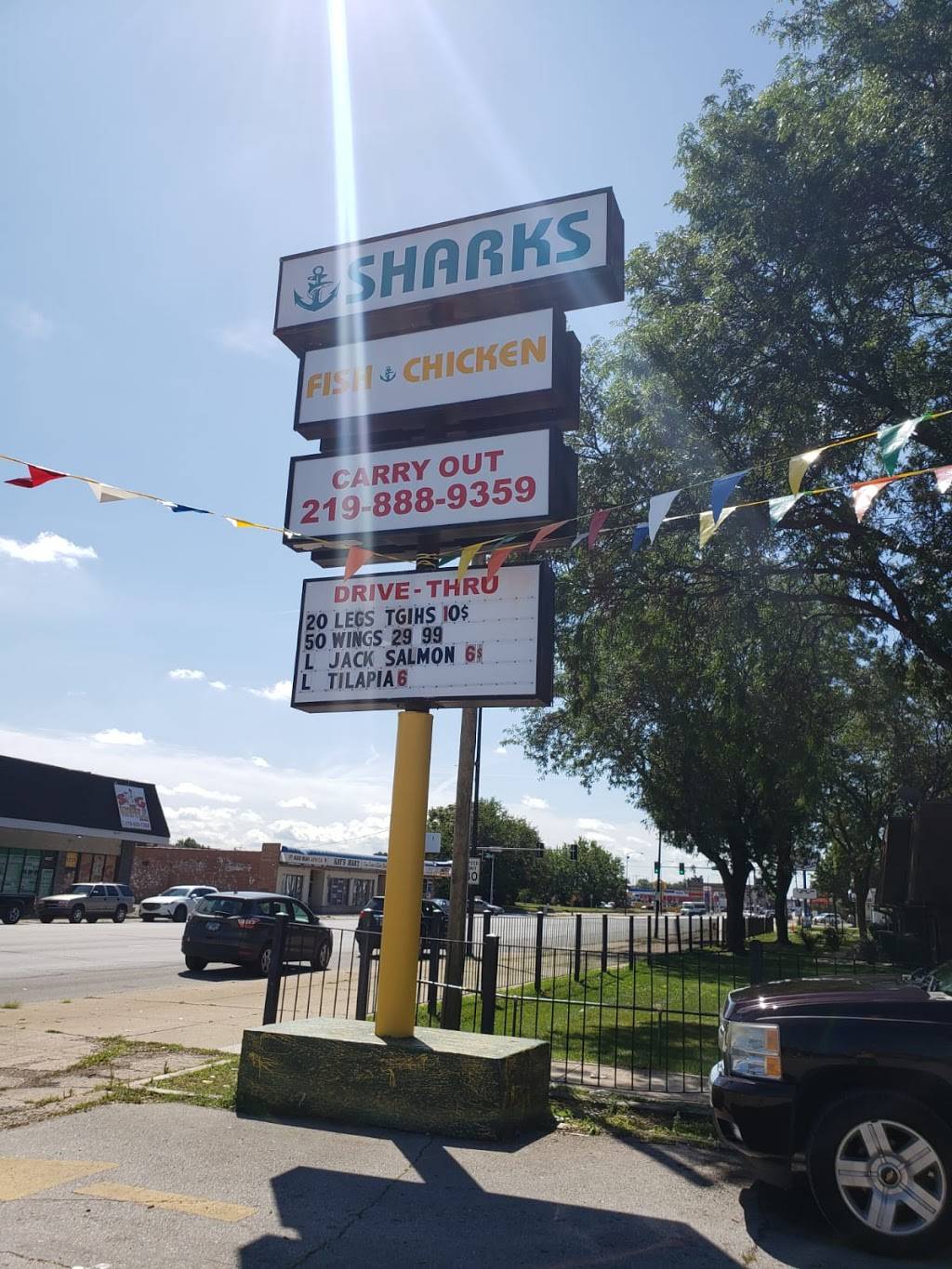 Sharks fish&chicken - Restaurant | 1200 Broadway, Gary, IN 46407, USA