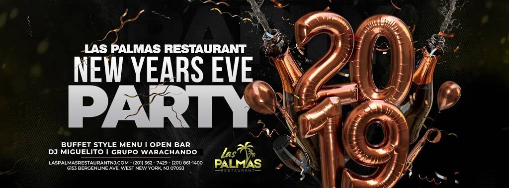 Las Palmas Restaurant | restaurant | 6153 Bergenline Ave, West New York, NJ 07093, USA | 2018611400 OR +1 201-861-1400