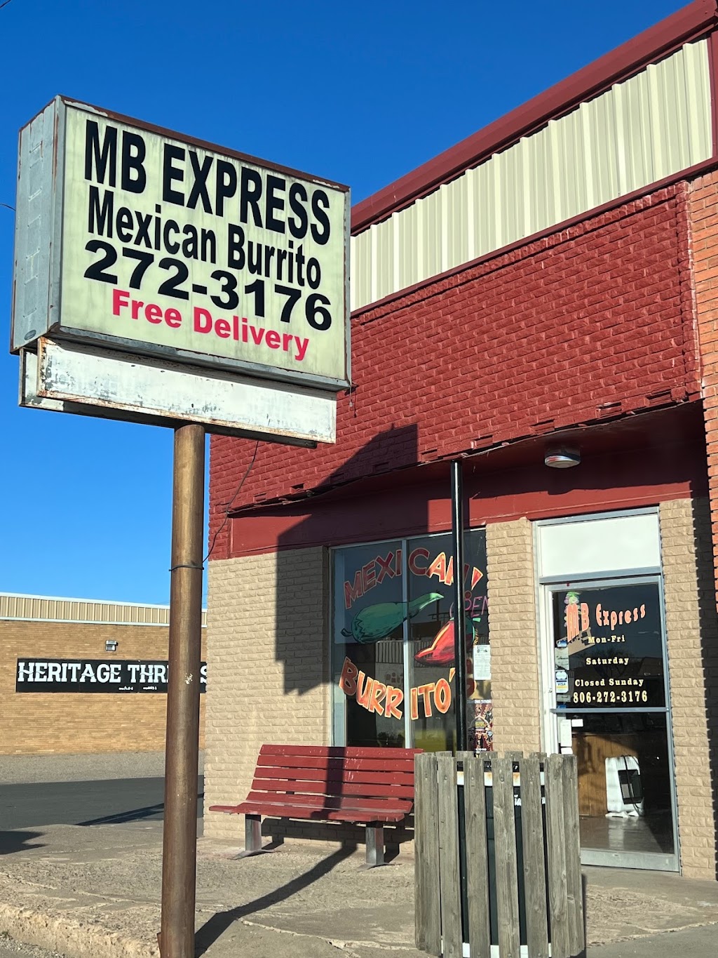 MB Express | restaurant | 328 Main St, Muleshoe, TX 79347, USA | 8062723176 OR +1 806-272-3176