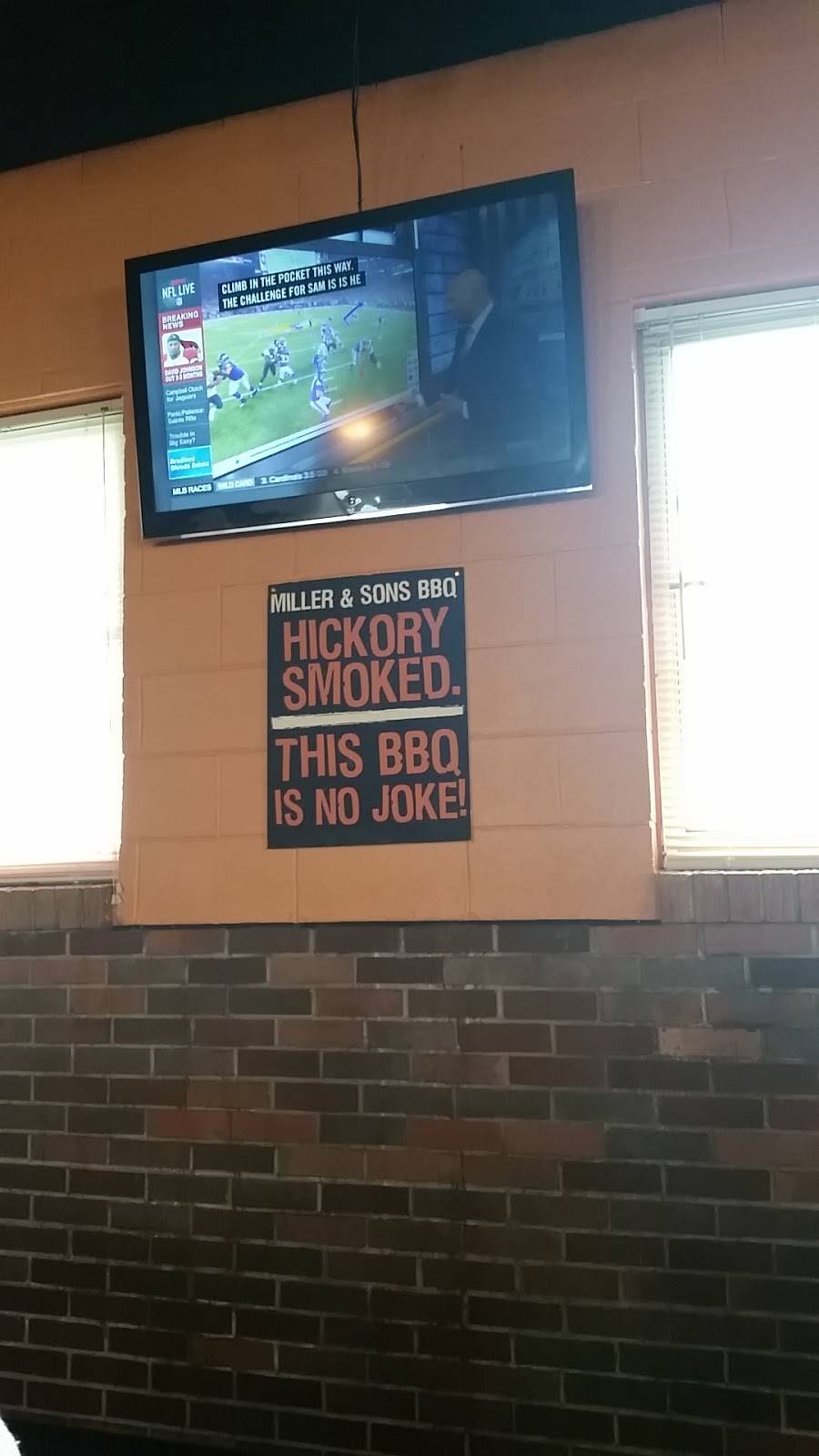 Miller & Sons BBQ | restaurant | 109 E McPherson St, Knob Noster, MO 65336, USA | 6602338300 OR +1 660-233-8300