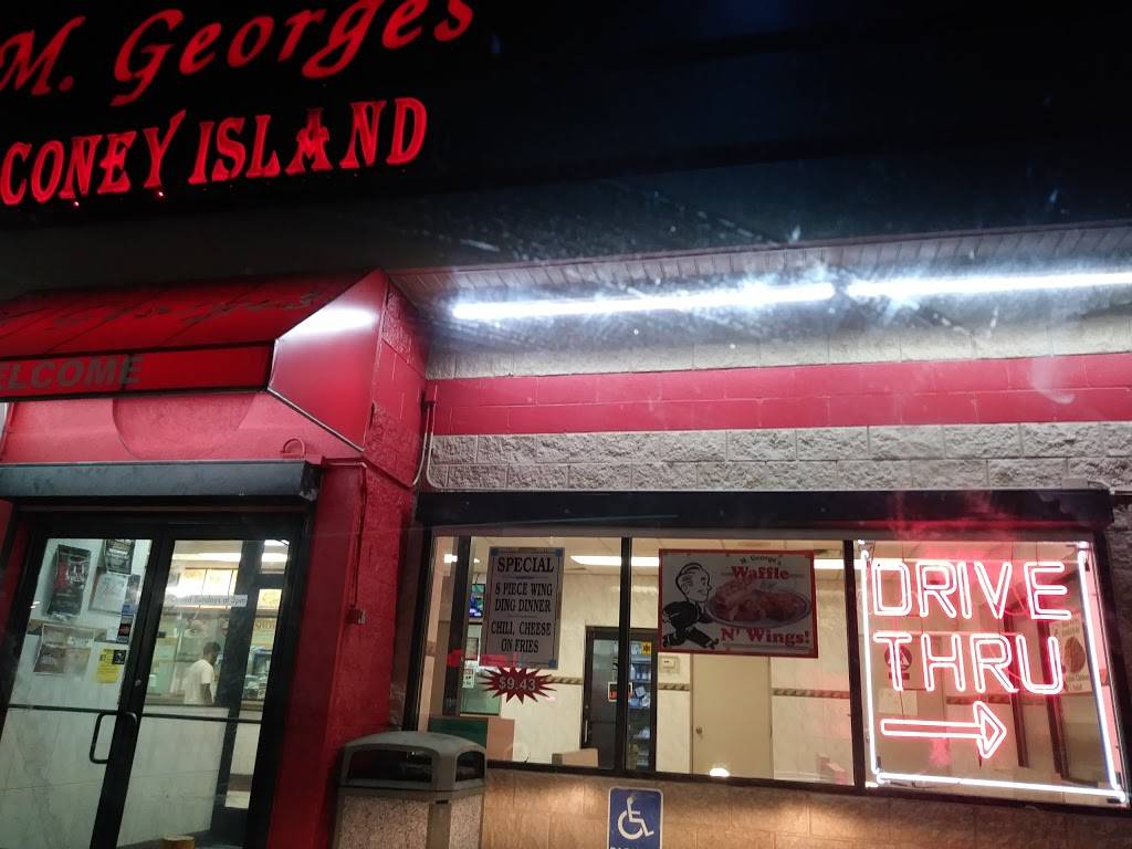 M Georges Coney Island | restaurant | 7690 Seven Mile E, Detroit, MI 48234, USA | 3138912111 OR +1 313-891-2111