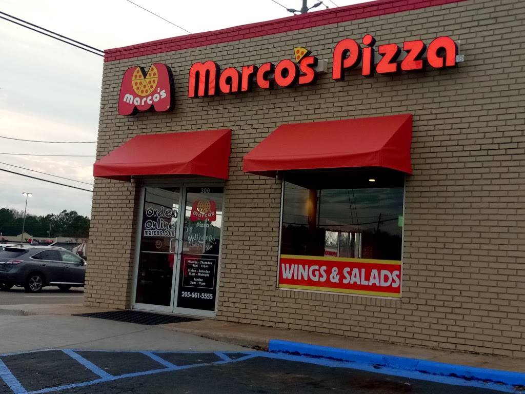 Marcos Pizza | meal delivery | 300 Main St, Trussville, AL 35173, USA | 2056615555 OR +1 205-661-5555