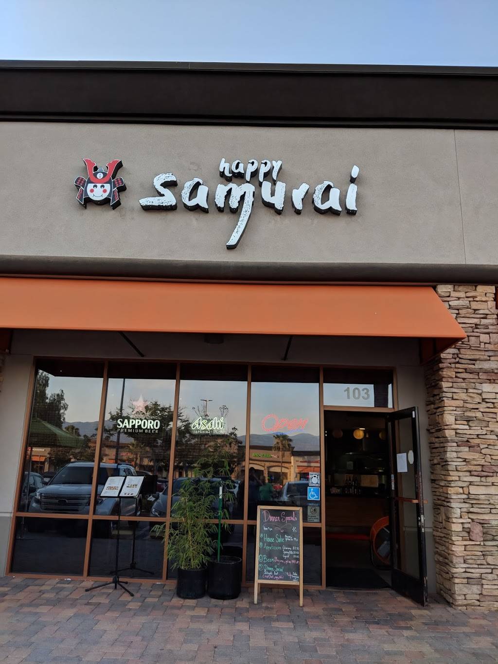 Happy Samurai | restaurant | 510 Hidden Valley Pkwy #103, Norco, CA 92860, USA | 9513400543 OR +1 951-340-0543