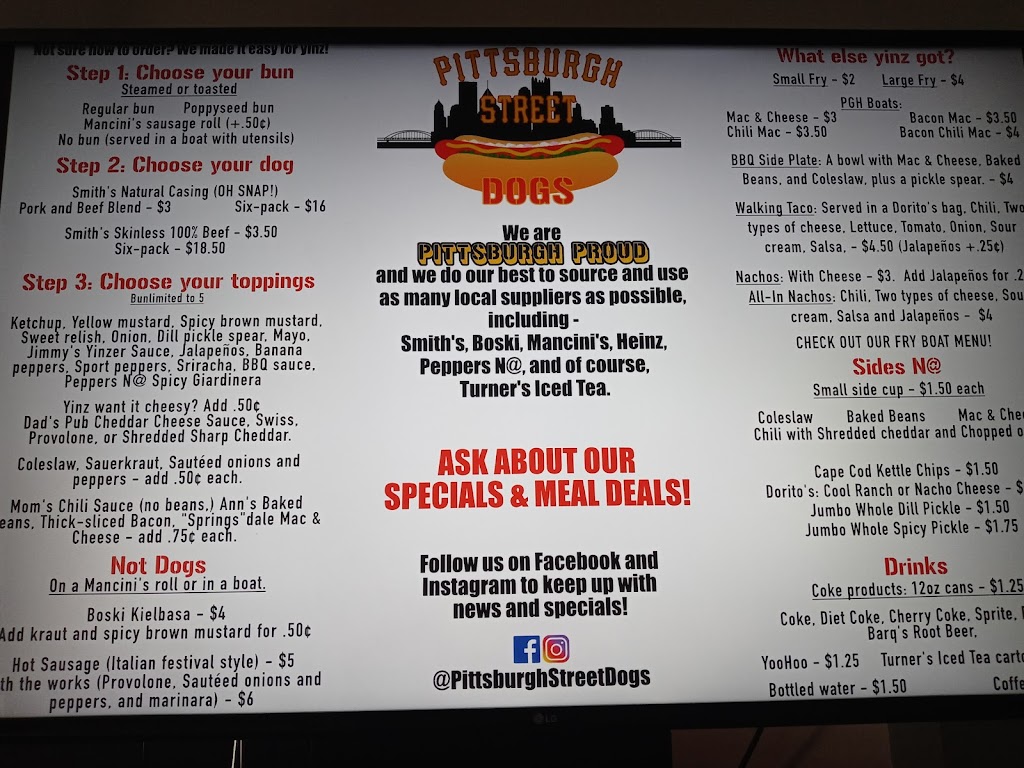 Pittsburgh Street Dogs | restaurant | 551 Pittsburgh St, Springdale, PA 15144, USA | 7247157221 OR +1 724-715-7221